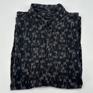 Men’s J Ferrar 100% Silk Button Down Shirt